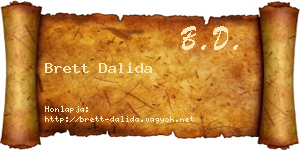 Brett Dalida névjegykártya